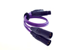 XLR-kabels Paars - Audiolab